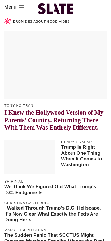 Screenshot of Slate